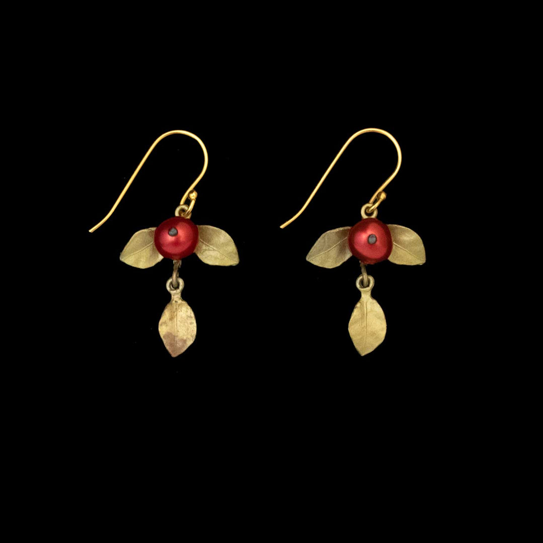 Unroasted Coffee Bean Earrings - Wire