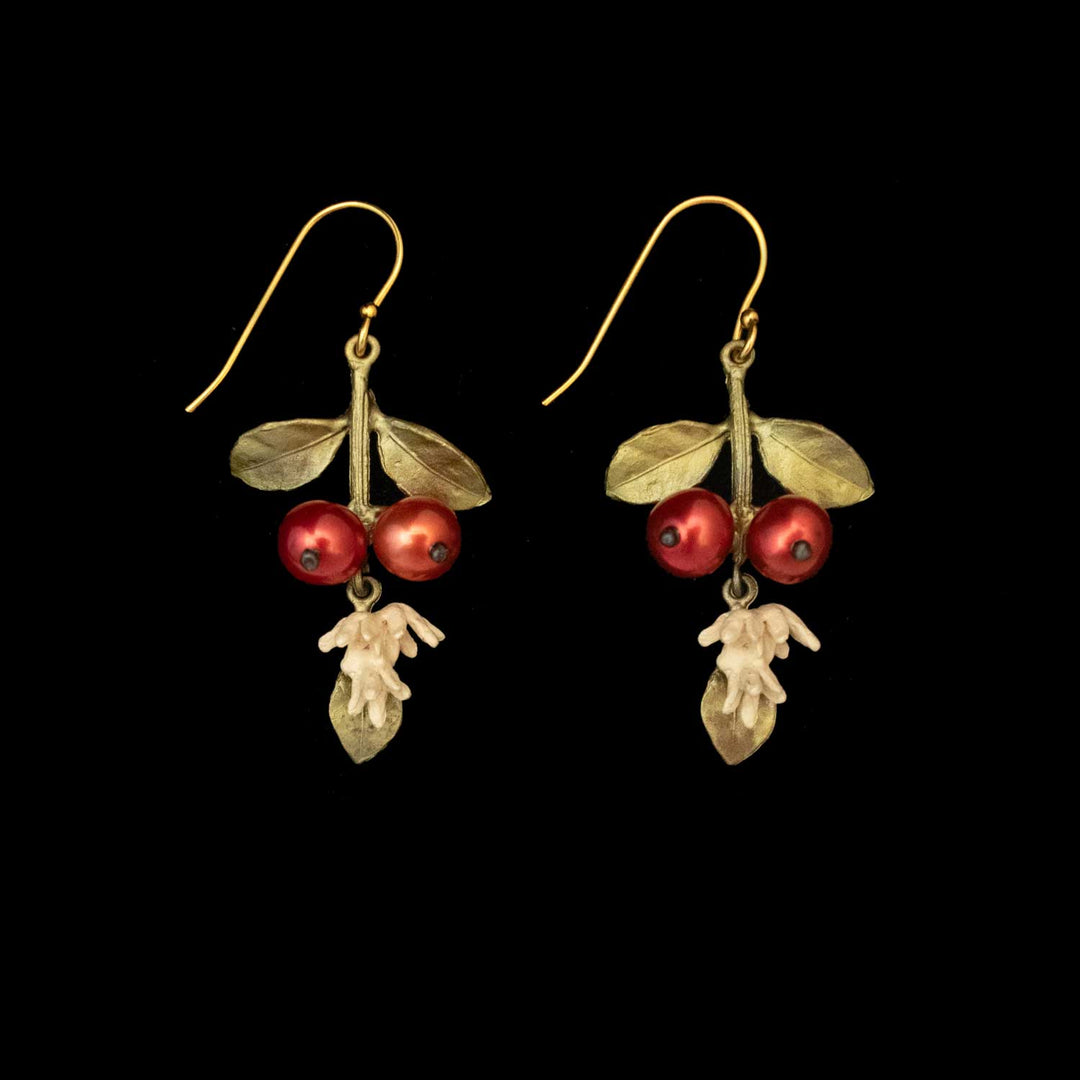 Unroasted Coffee Bean Earrings - Long Wire