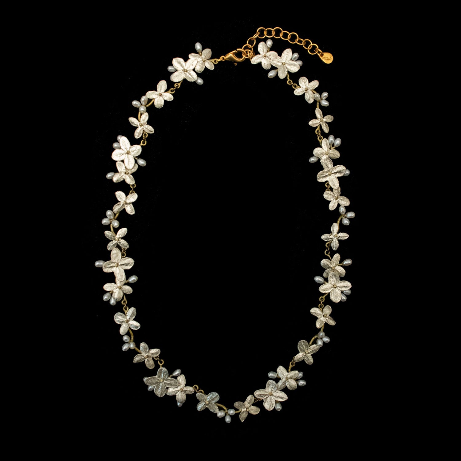 White Hydrangea Necklace - Statement – Michael Michaud US