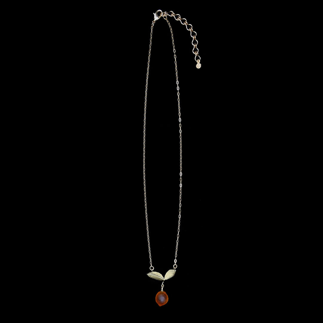 Orange Pendant - Dainty Drop