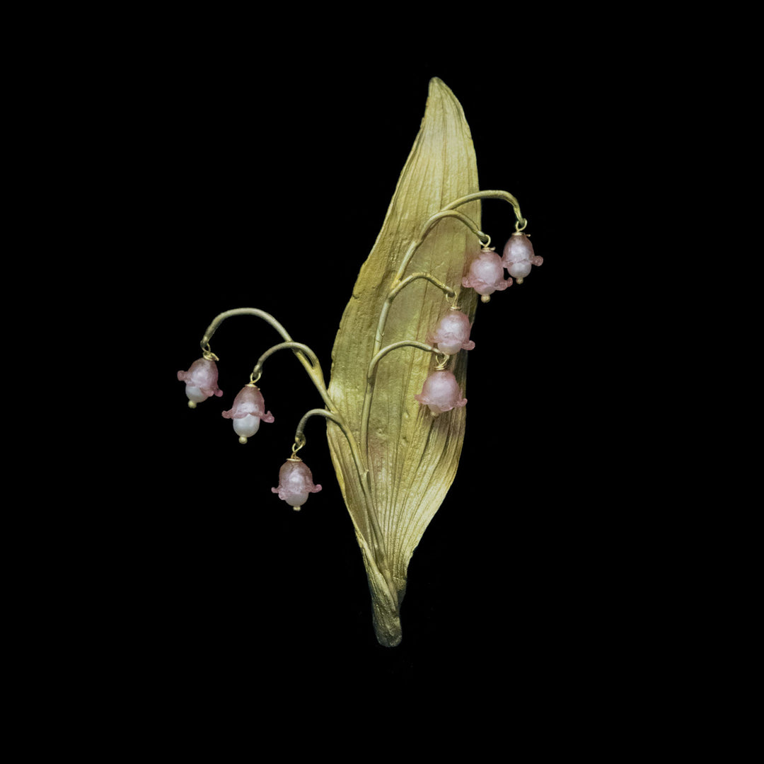 Lily of the Valley Brooch - Pink