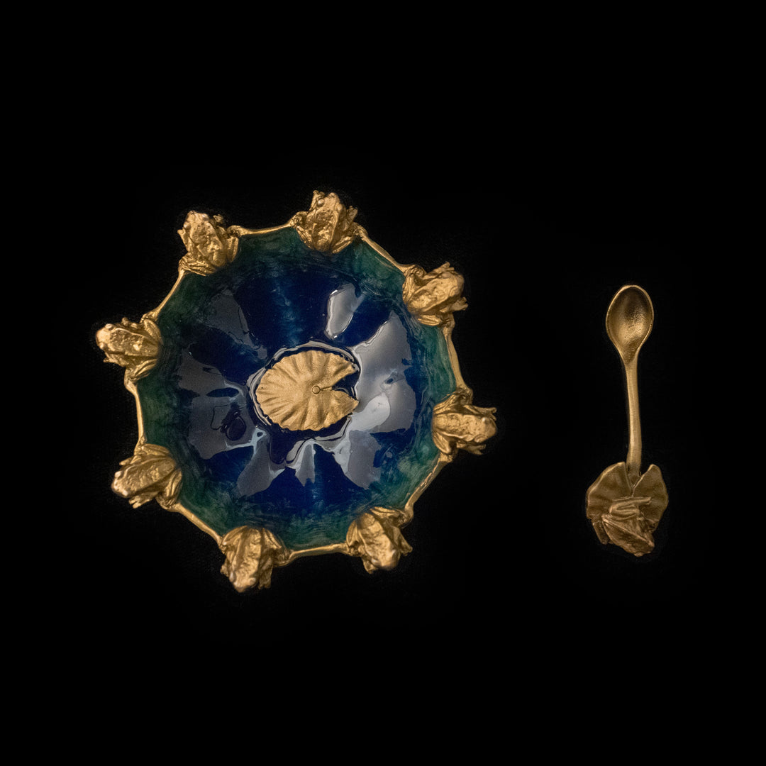 Frog Overlooking Pond Salt Dish