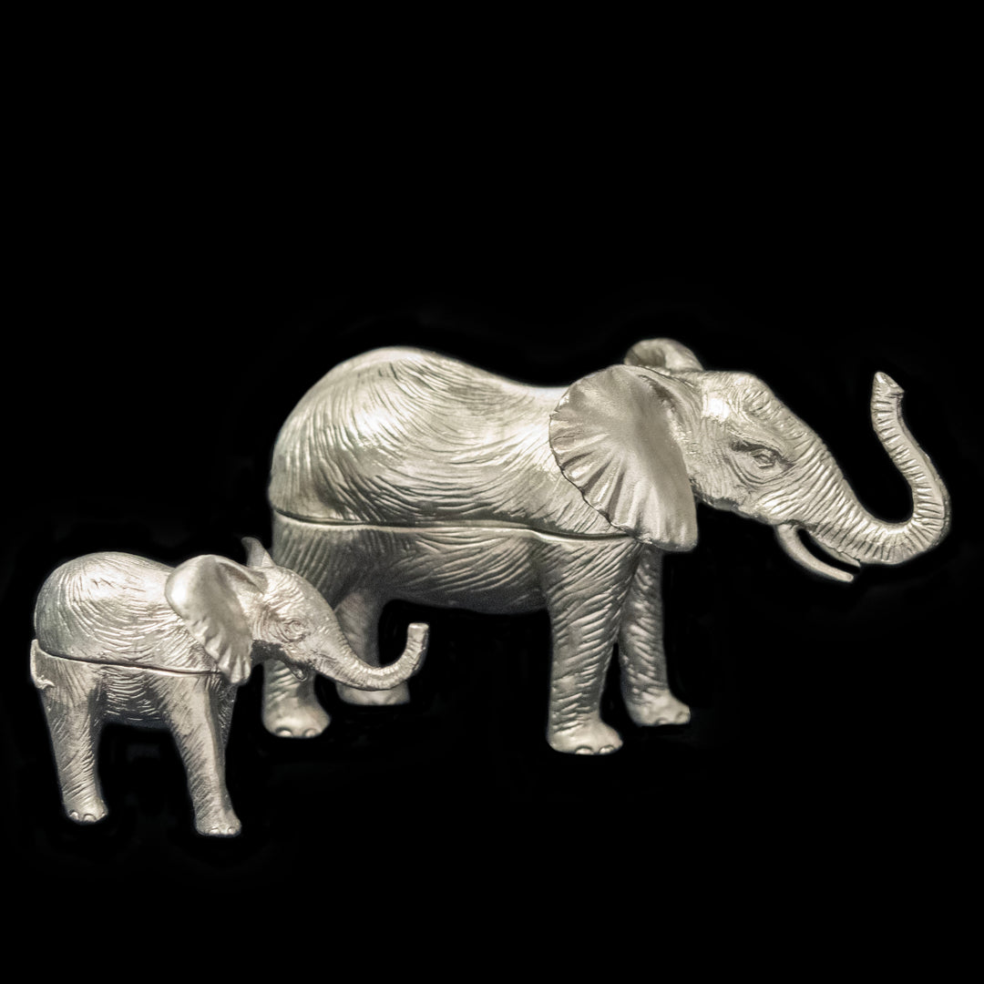 Mother & Baby African Elephant Box - Set of 2 Boxes