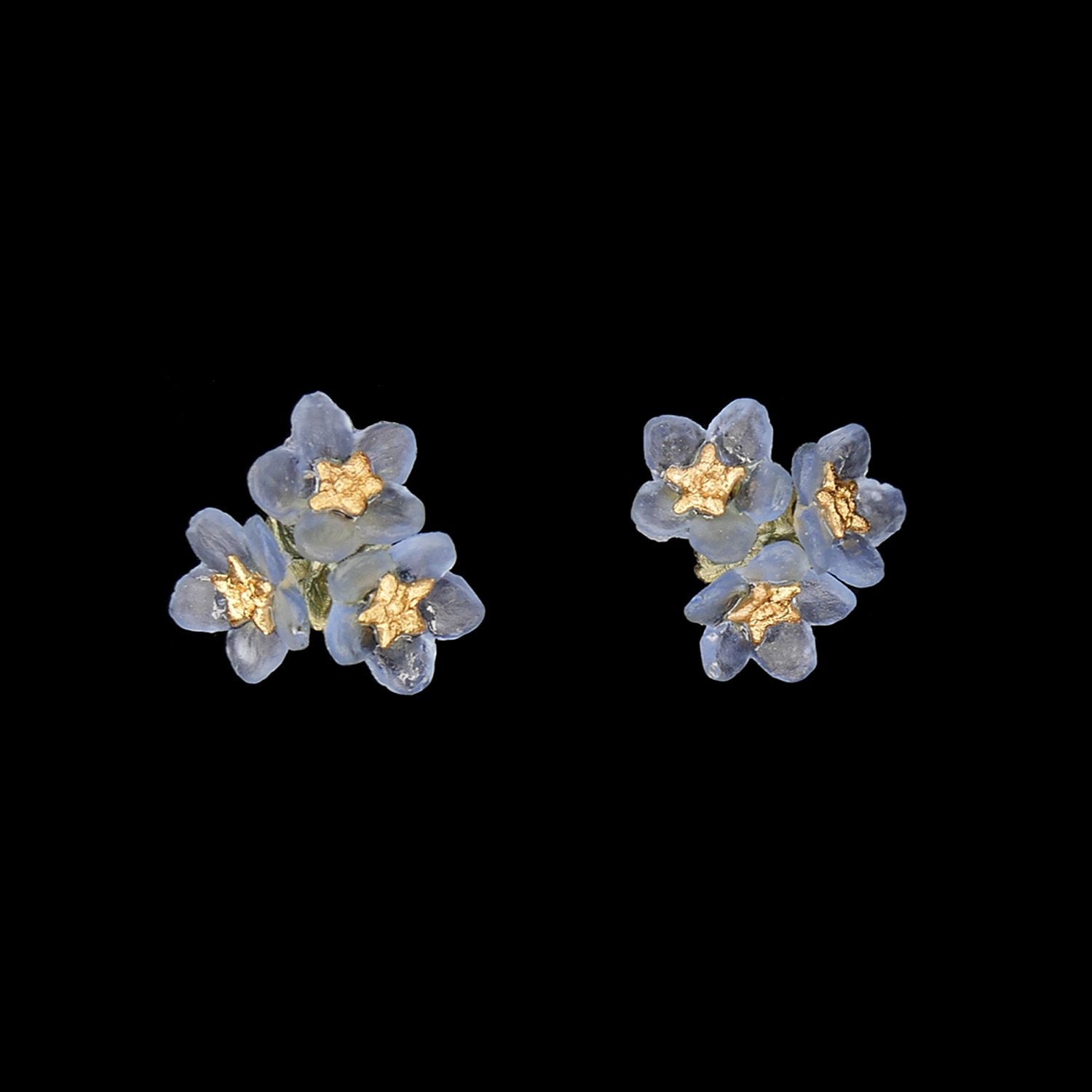 Flower online post earrings