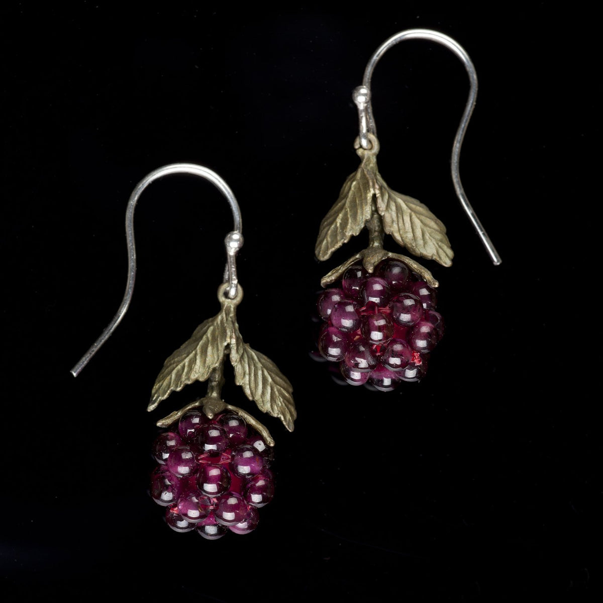 Raspberry Earrings - Wire Drop – Michael Michaud US