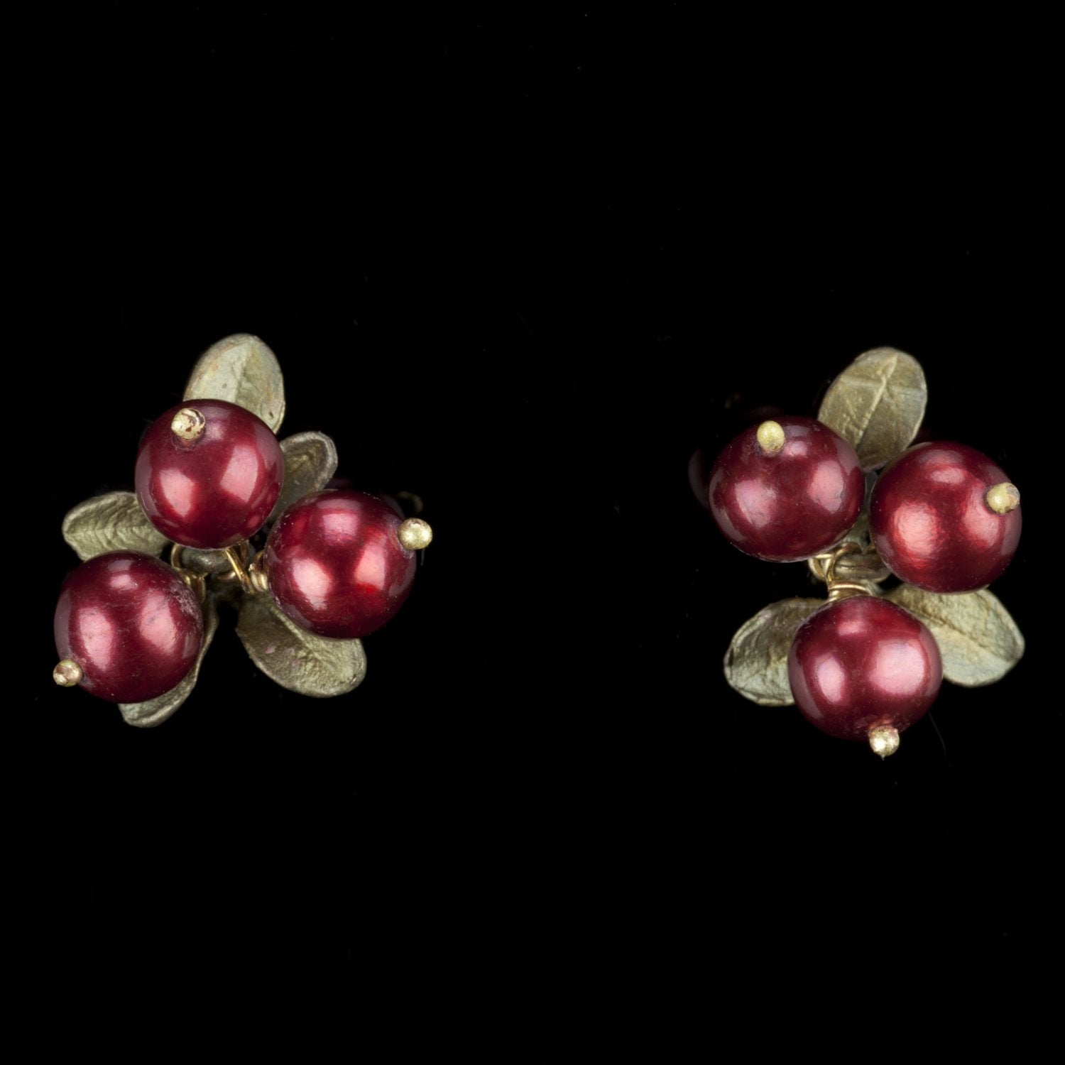 Cranberry Earrings - 3 Berry Post