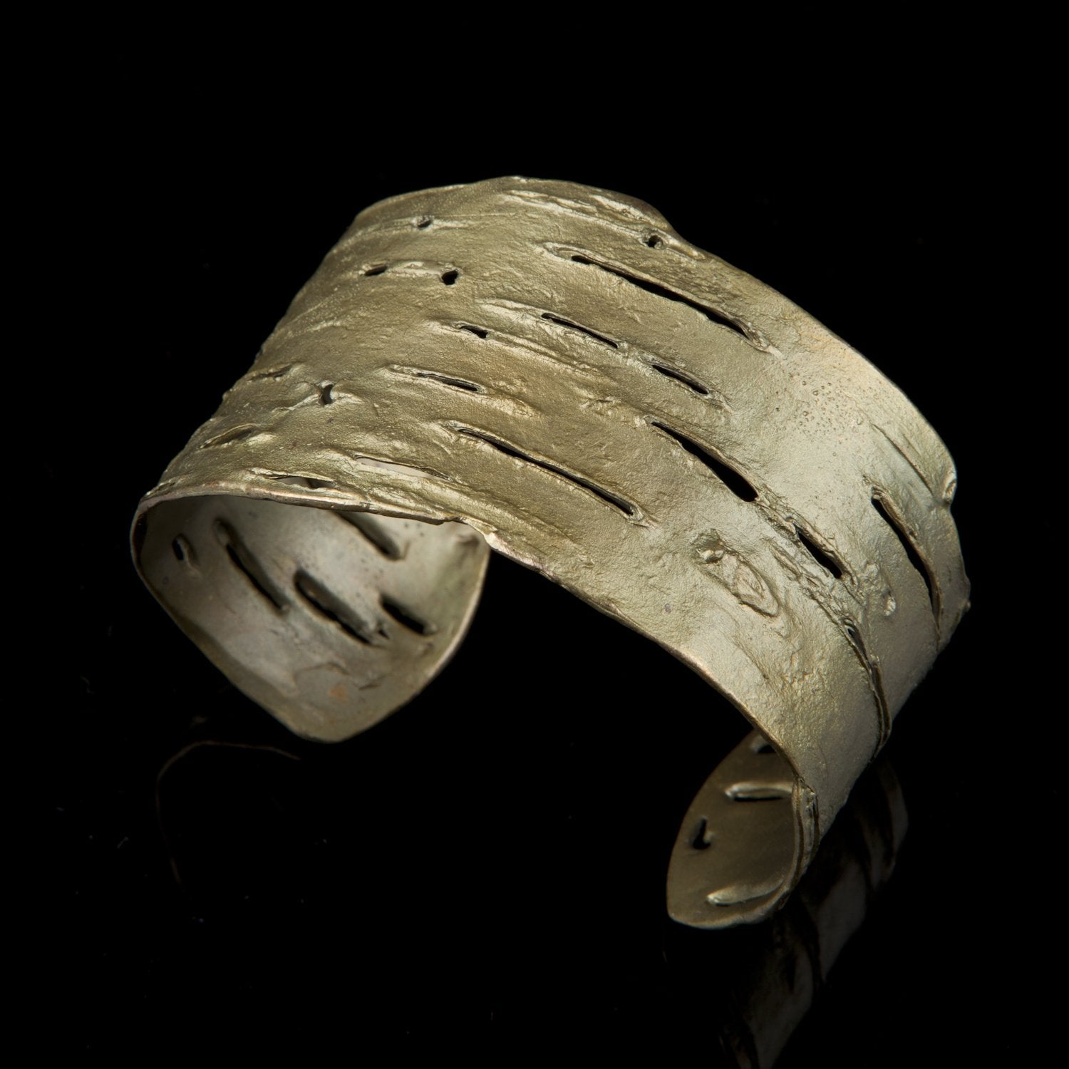 Birch Bark Cuff Green