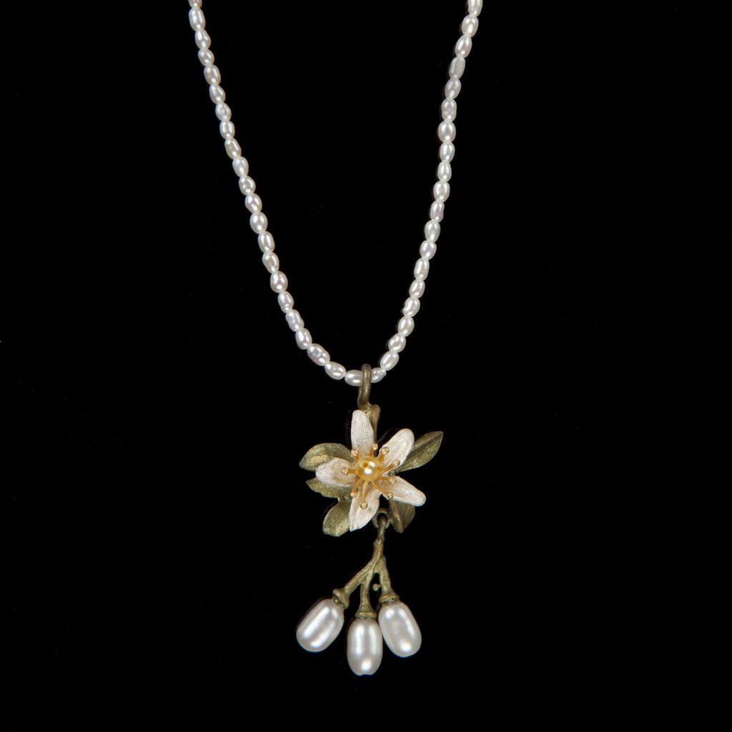 Orange Blossom Pendant - Flower Pearls – Michael Michaud US