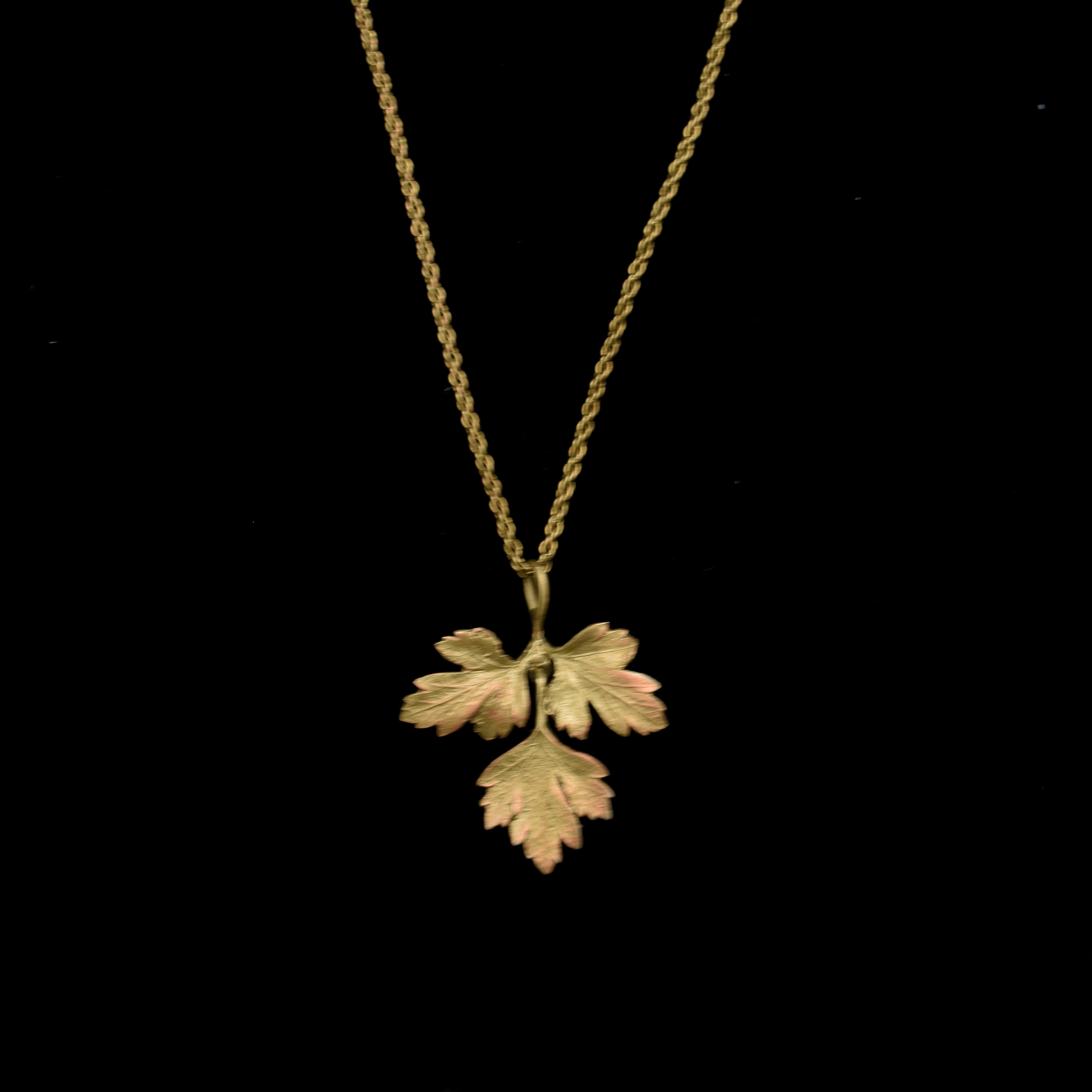 Fine Petite Herb - Parsley Pendant