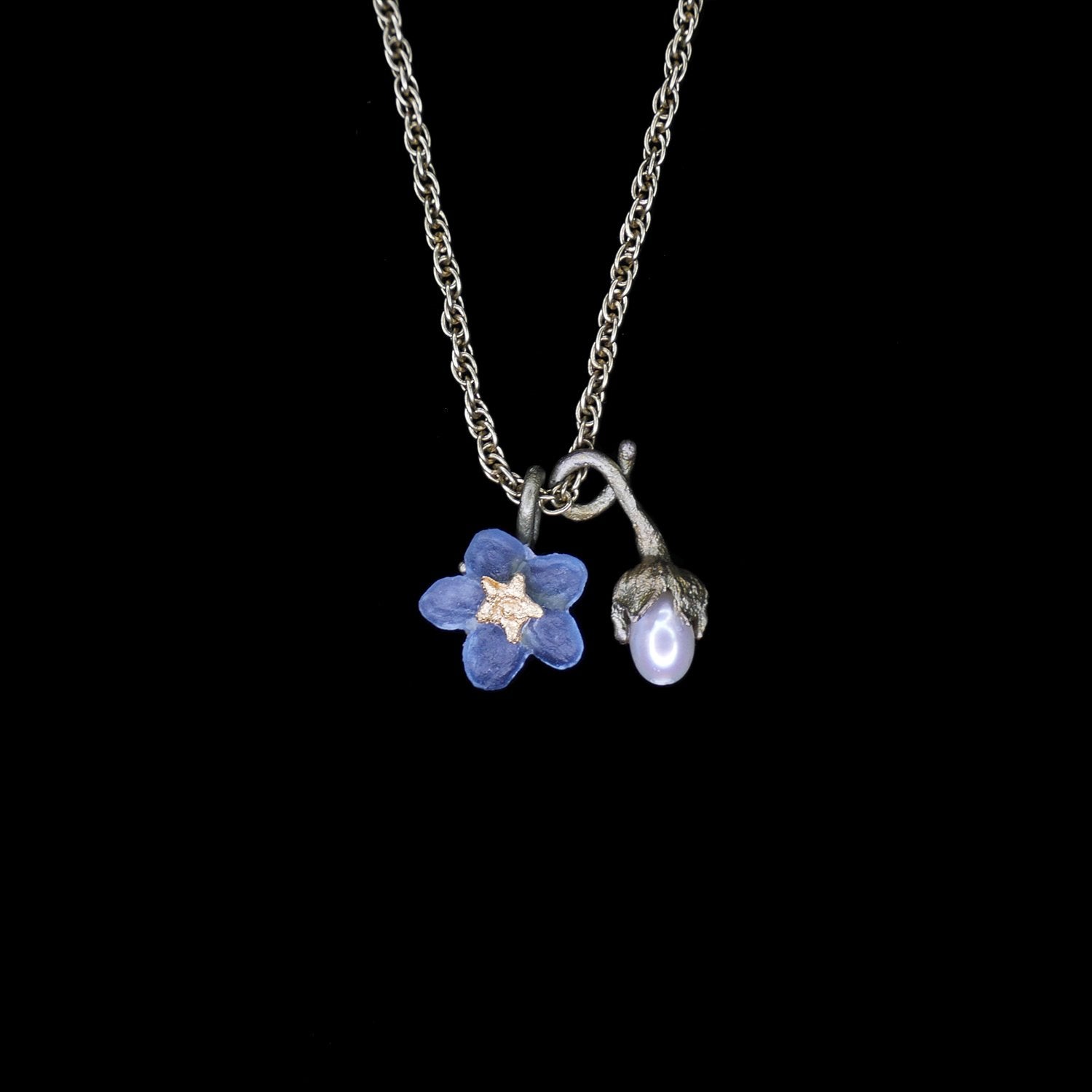 Forget Me Not Pendant Petite Flower Michael Michaud US