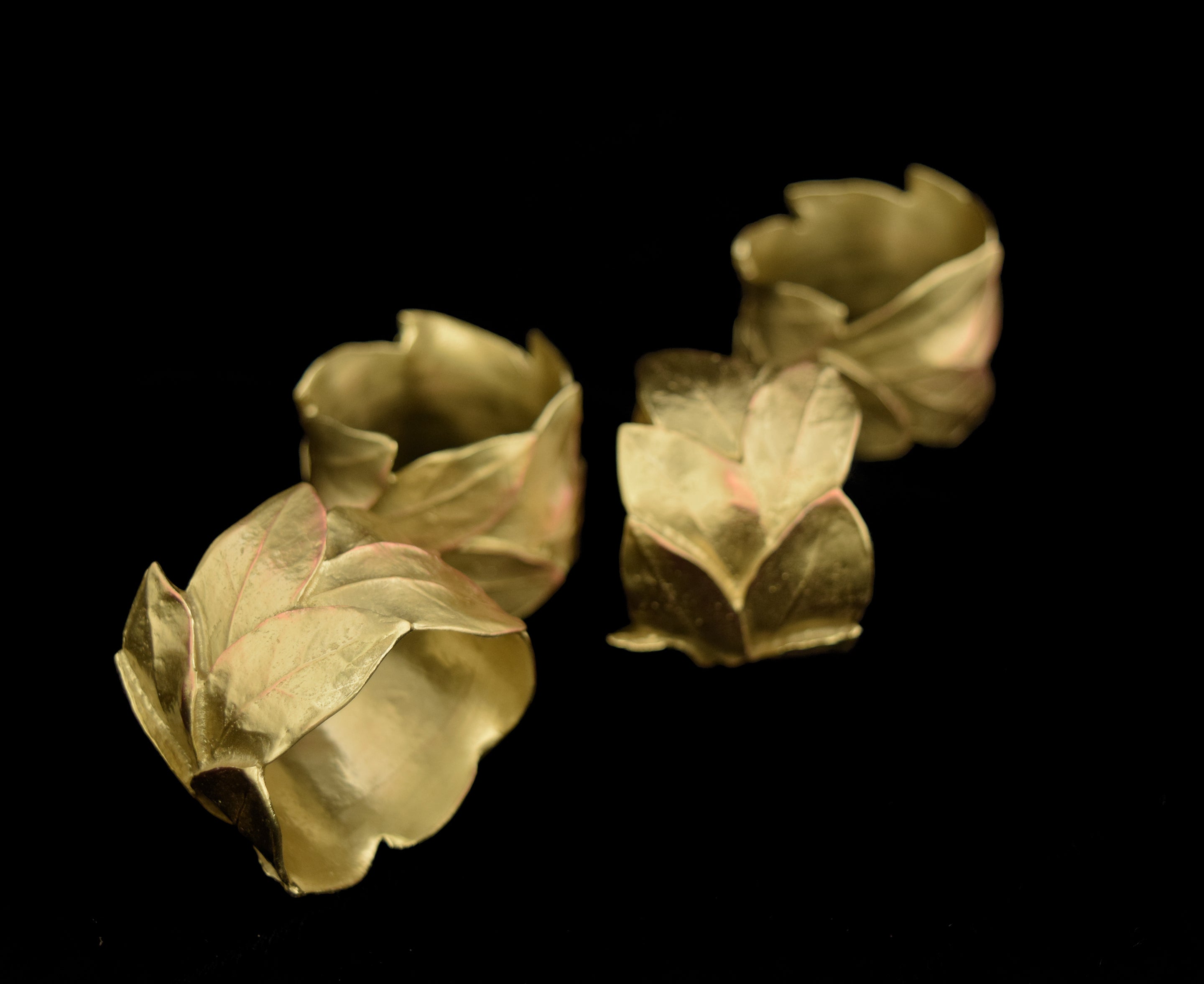 Bay Leaf Napkin Rings - Bronze