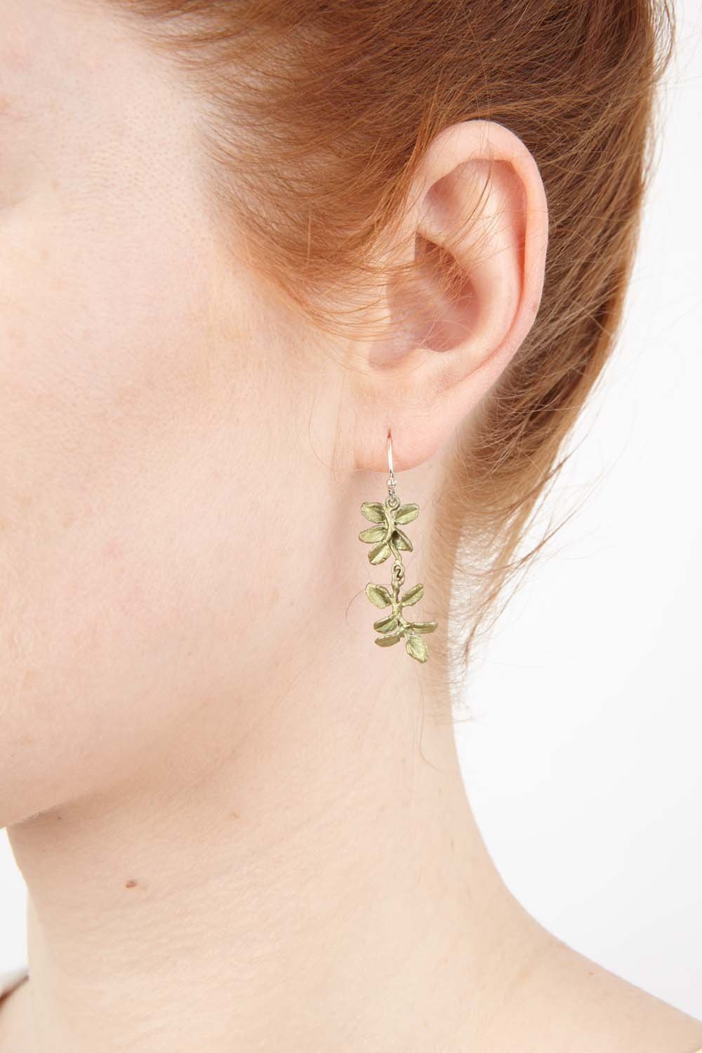 Petite Herb - Thyme Wire Earrings