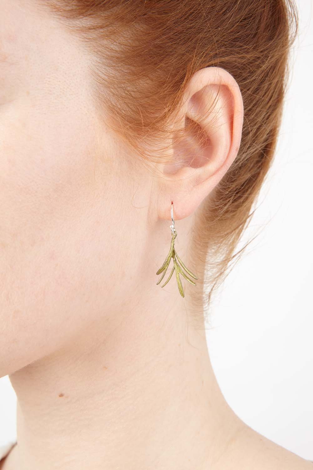 Petite Herb - Rosemary Wire Earrings