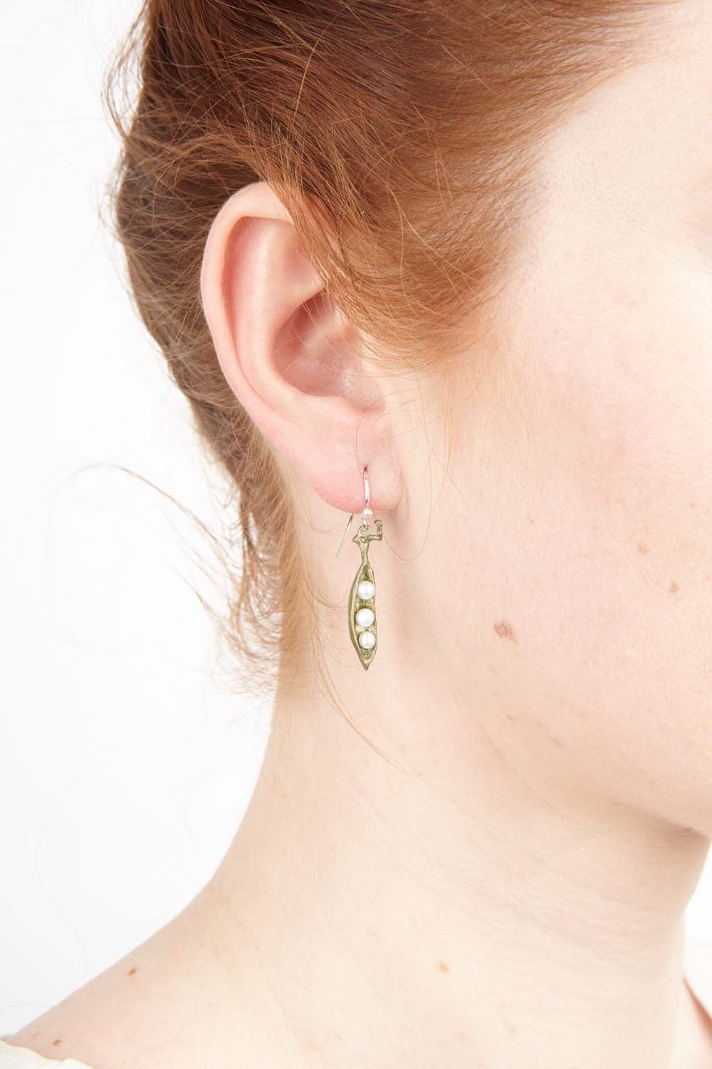 Pea Pod Earrings - Petite Drop