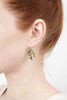 Michael Michaud Fern Earrings – Bronze With Green Patina, The Fern Collection