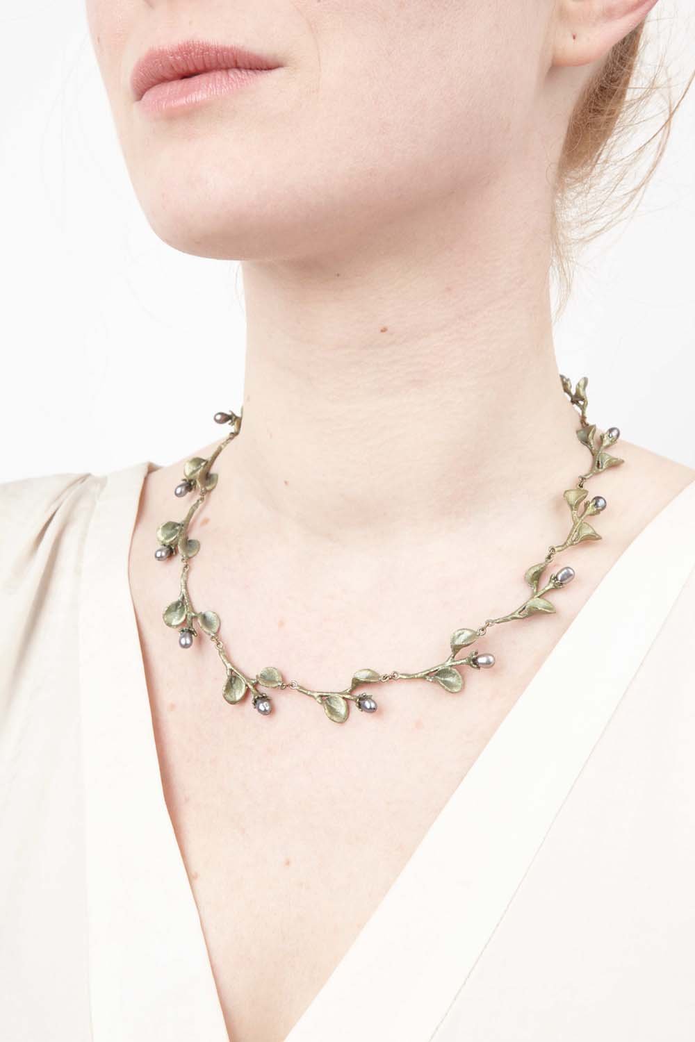 African Violet Necklace
