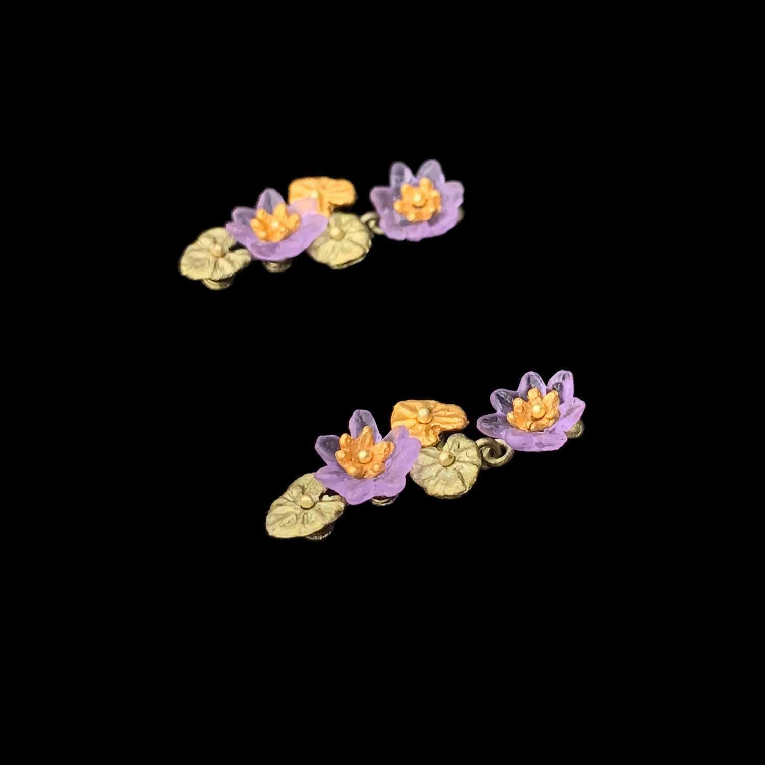 Giverny Water Lilies Earrings - Dangle Post