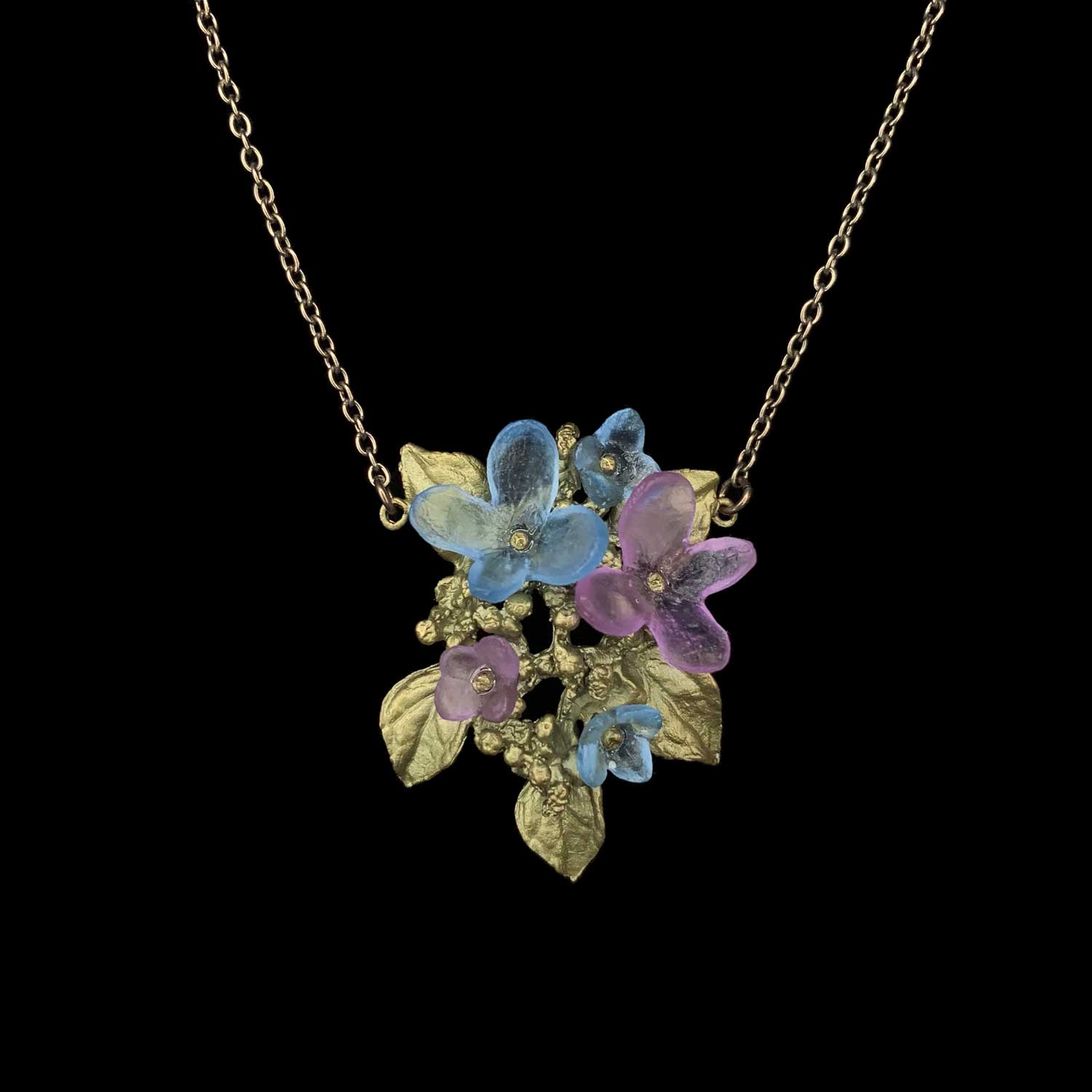 Image of the Michael Michaud Spring Cape Pendant - Cluster on a black background