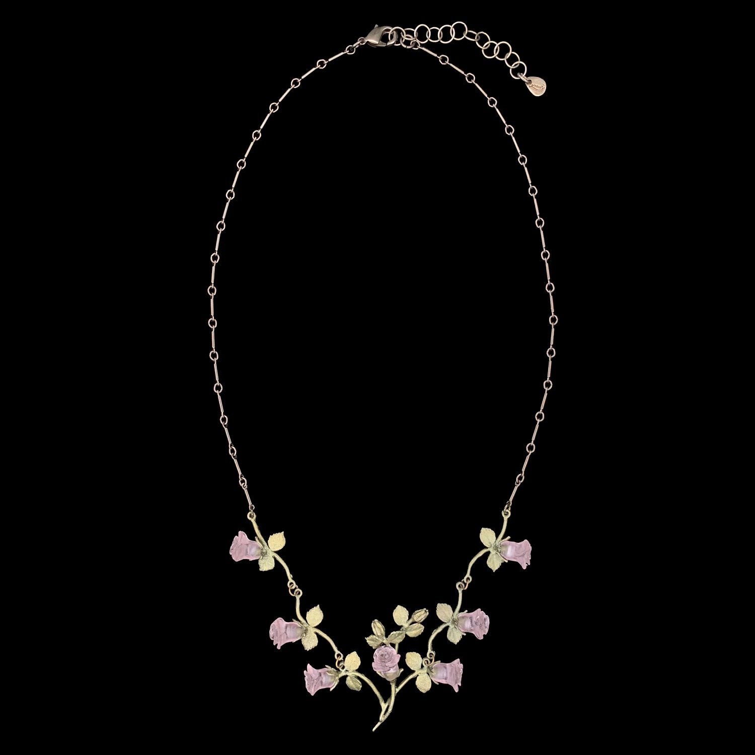 Blushing Rose Necklace - Vines