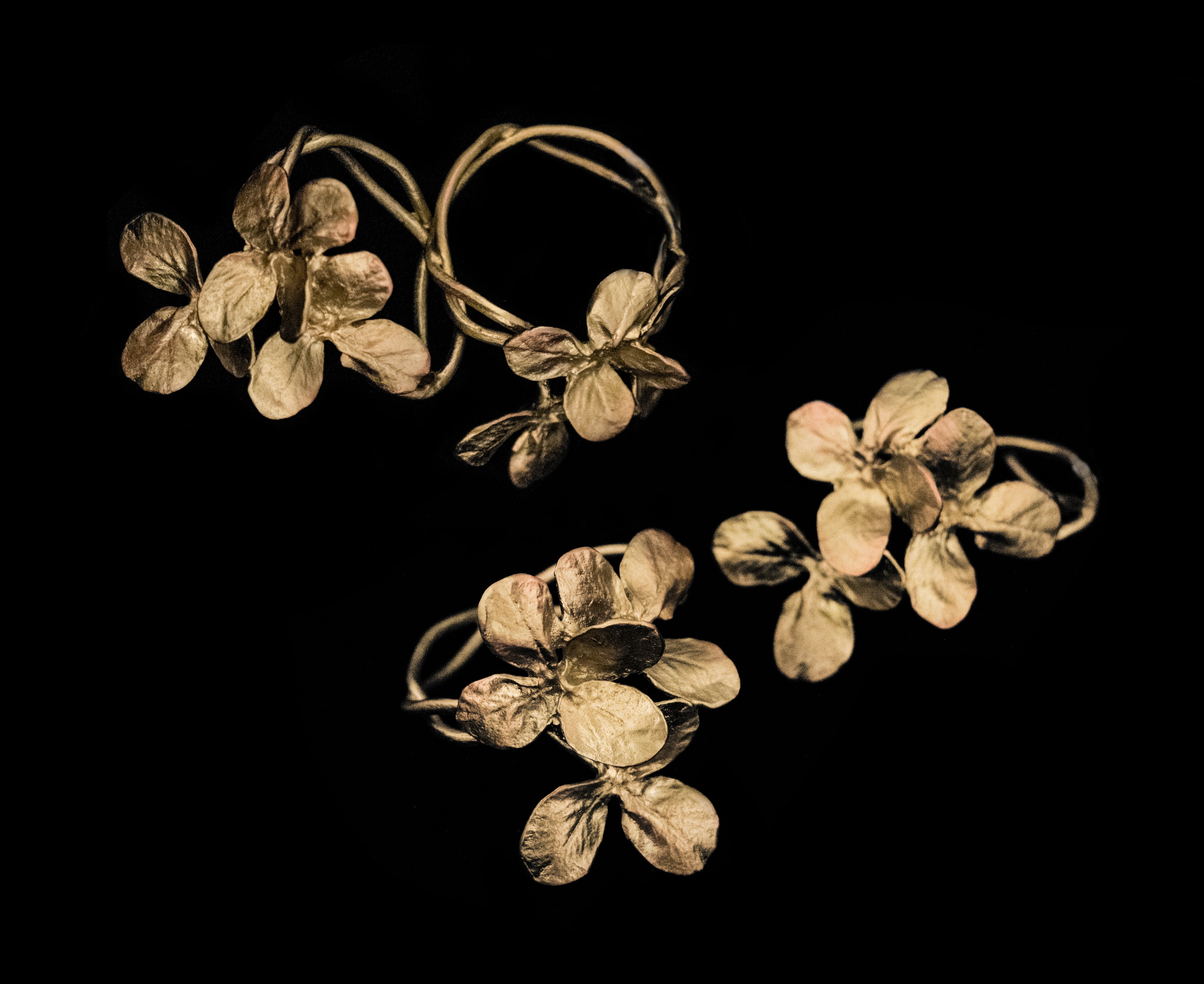 Clover Napkin Rings - Bronze