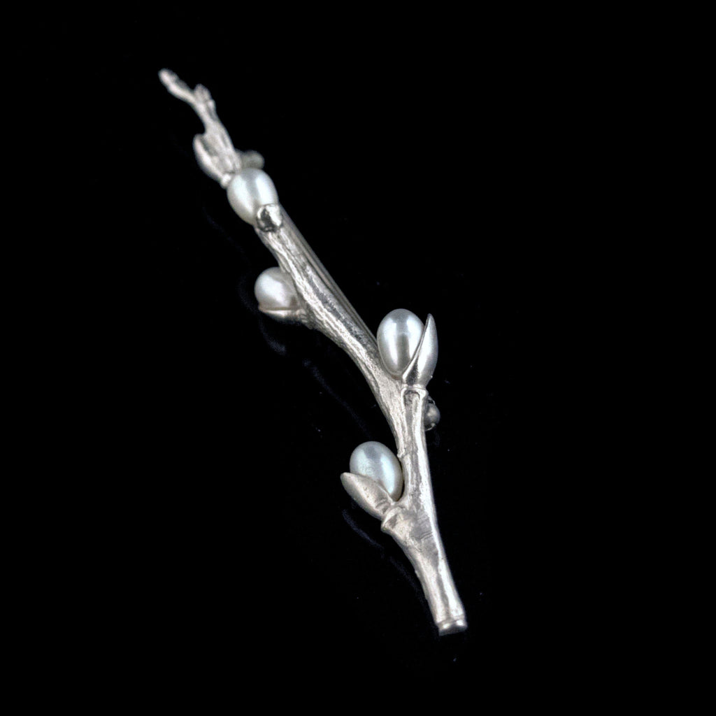 Fine Pussy Willow Silver Brooch – Michael Michaud US