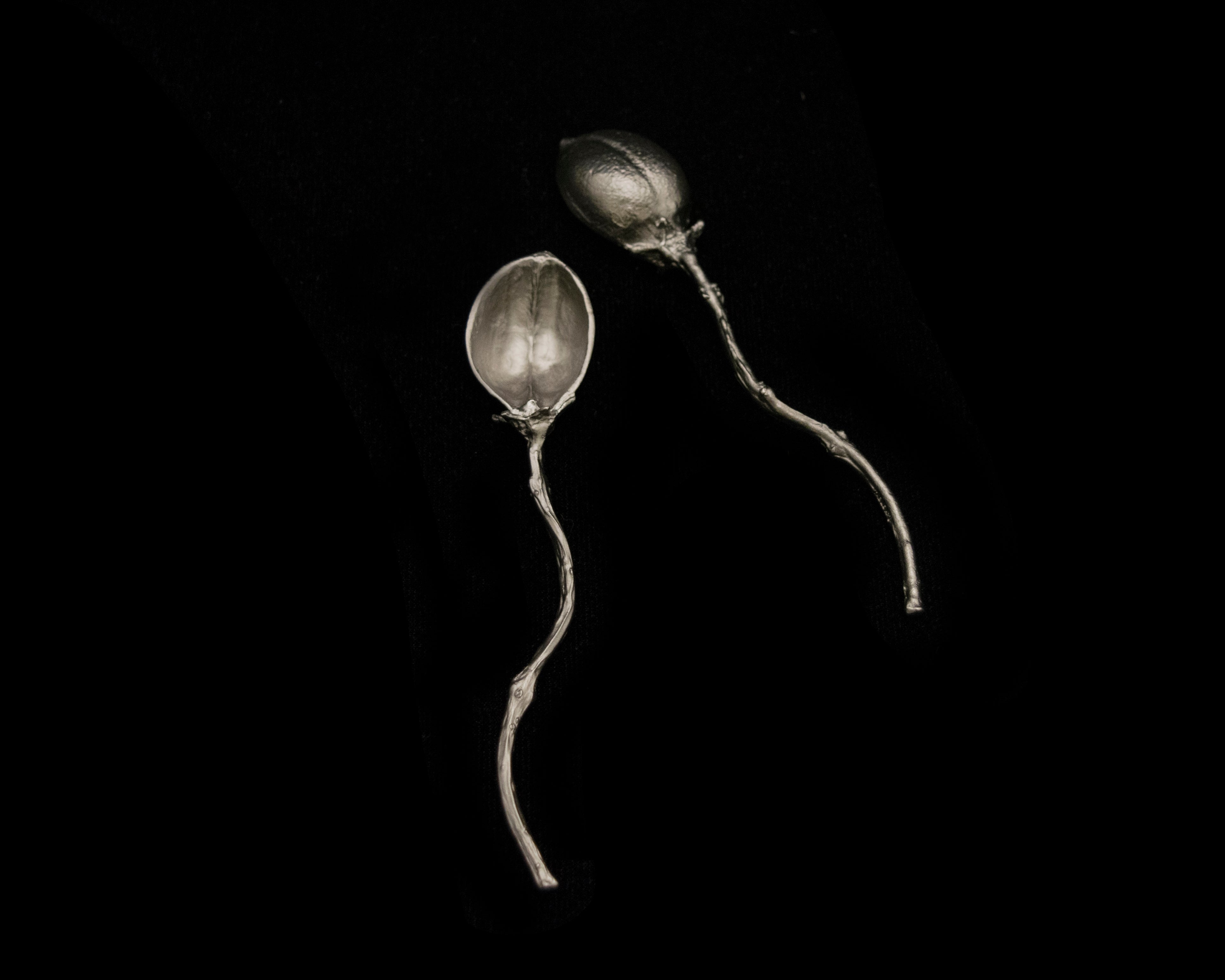 Pod Spoons Set of Two - Pewter