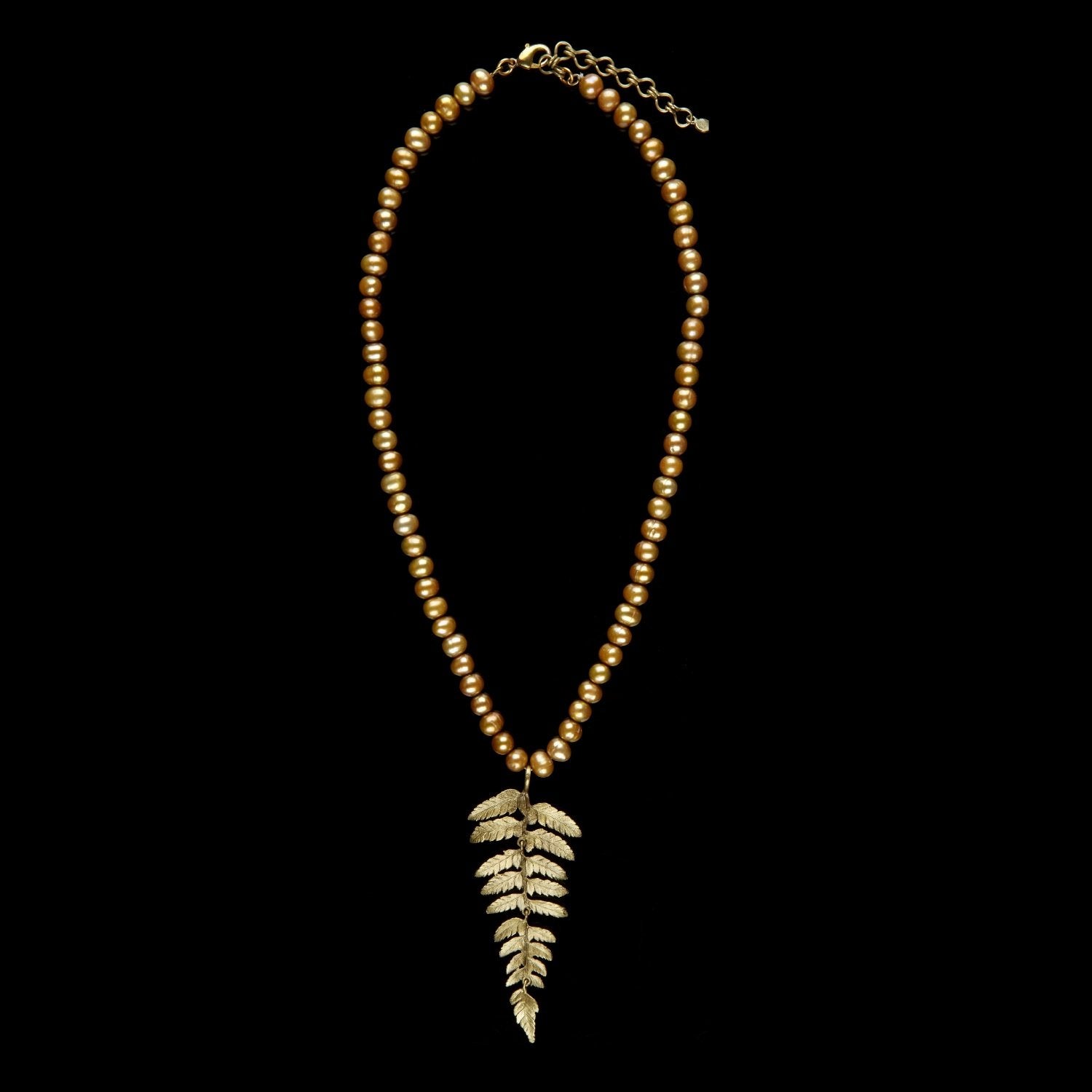 Fern Pendant - Pearl