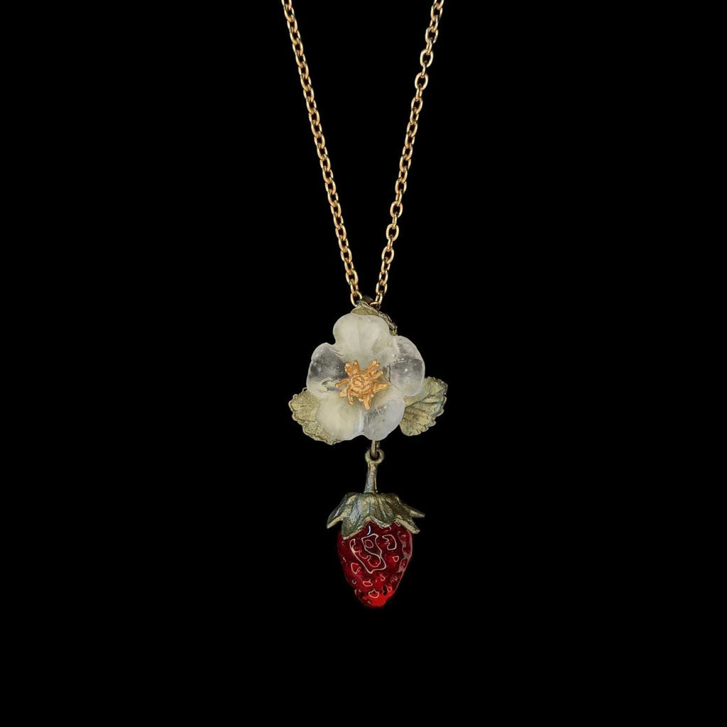 Strawberry Pendant - Single Drop Flower – Michael Michaud US